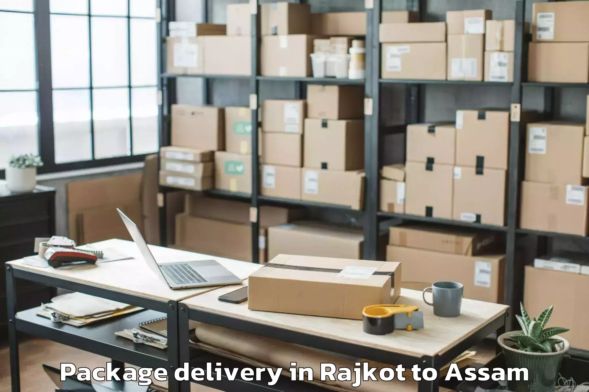 Hassle-Free Rajkot to Titabor Package Delivery